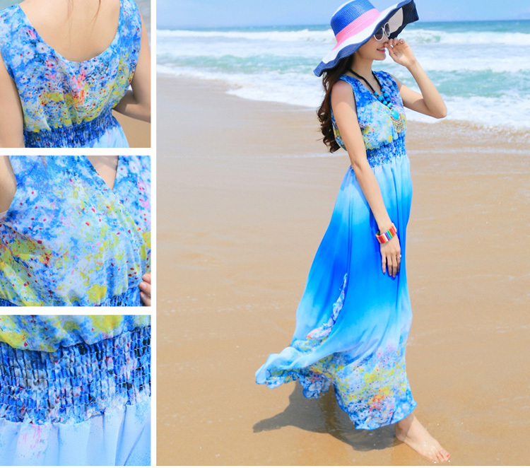 VESTIDOS LARGOS PARA PLAYA ESTILOS DE VESTIDOS